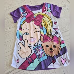 Jojo Siwa Girl Purple Shirt 7/8 Nickelodeon